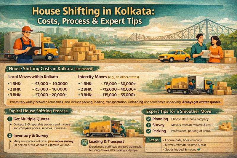 House Shifting in Kolkata Costs, Process, and Expert Tips