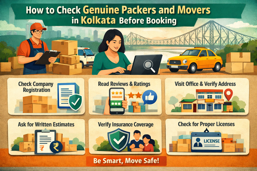 How to Check Genuine Packers and Movers in Kolkata Before Booking